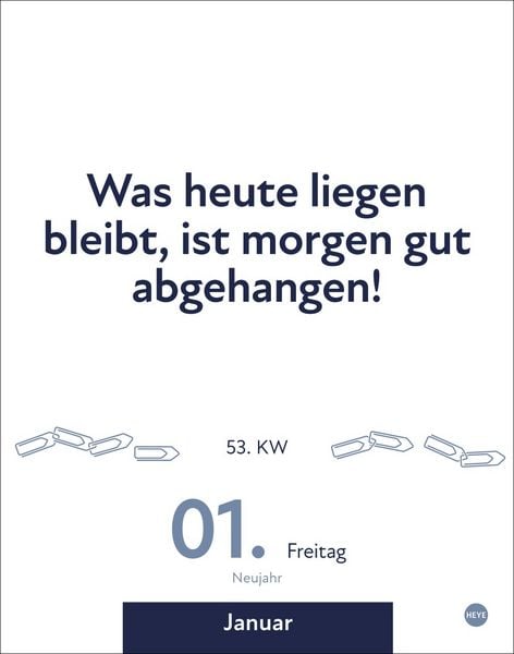 Produktbild: Die besten Spr&uuml;che f&uuml;r lange B&uuml;rotage Tagesabrei&szlig;kalender 2027