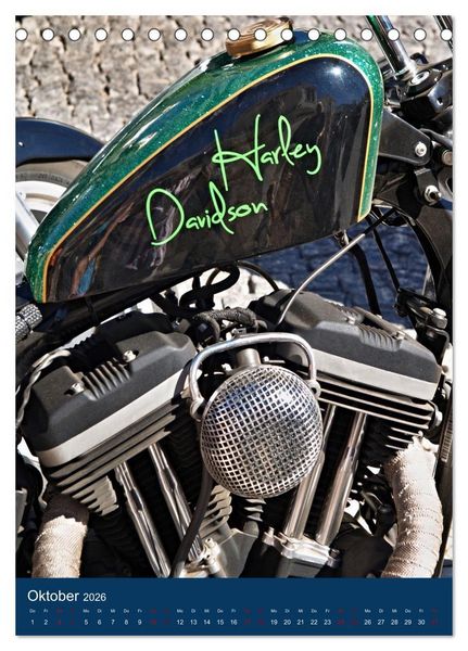 Produktbild: Mein Motorradkalender (Tischkalender 2026 DIN A5 hoch), CALVENDO Monatskalender