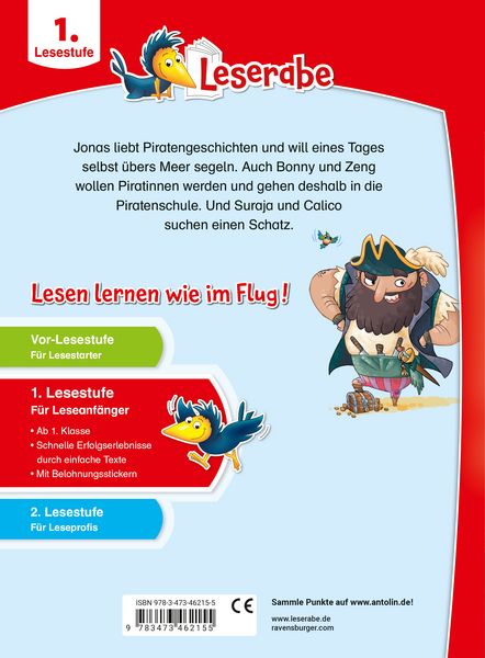 Produktbild: Leserabe 1. Lesestufe - Wilde Piratenabenteuer