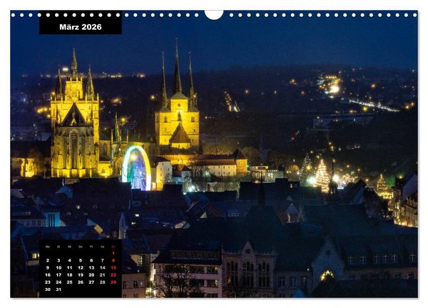 Produktbild: City Lights - Lichter der Nacht (Wandkalender 2026 DIN A3 quer), CALVENDO Monatskalender