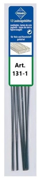 Produktbild: PEBARO 131-1 - Laubs&auml;gebl&auml;tter geh&auml;rtet, St&auml;rke 1, fein, Extra Qualit&auml;t, 12 St&uuml;ck