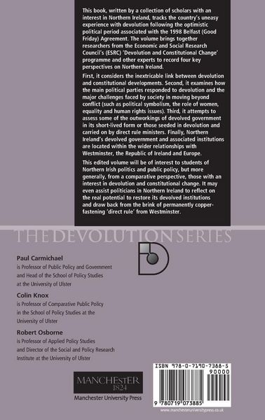 Produktbild: Devolution and constitutional change in Northern Ireland