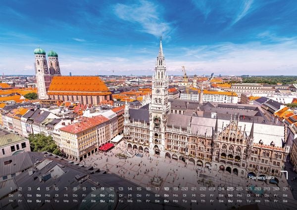 Produktbild: M&uuml;nchen - Zwischen Alpenblick und Altstadtflair - 2027 - Kalender DIN A2