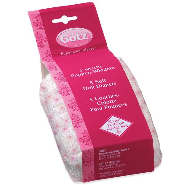 Produktbild: BC Puppenwindeln"HappyFlower",(5x)
