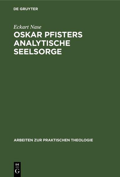 Produktbild: Oskar Pfisters analytische Seelsorge