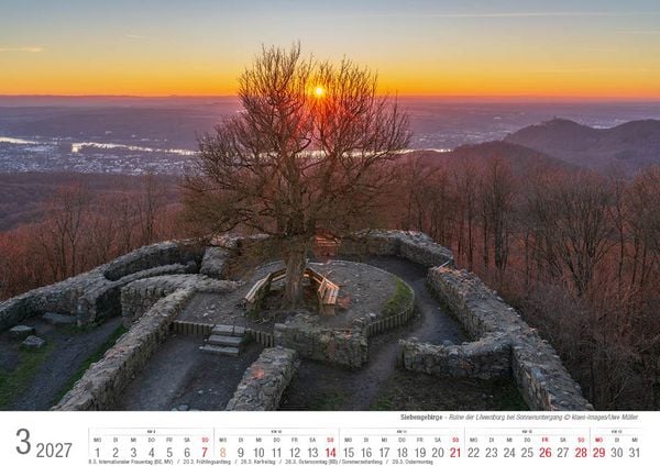 Produktbild: Siebengebirge 2027 Bildkalender A4 quer, spiralgebunden