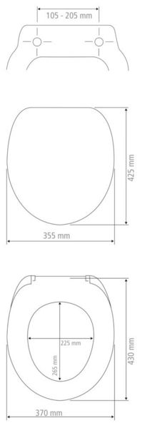 Produktbild: WC-Sitz Mod. Rustic Braun, aus zertifiziertem MDF