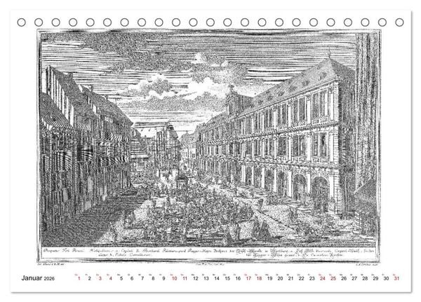 Produktbild: W&uuml;rzburg in alten Bildern (Tischkalender 2026 DIN A5 quer), CALVENDO Monatskalender