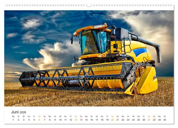 Produktbild: M&auml;hdrescher - tolle Momente (Wandkalender 2026 DIN A2 quer), CALVENDO Monatskalender