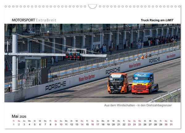 Produktbild: Truck Racing am LIMIT - Panoramabilder (Wandkalender 2026 DIN A3 quer), CALVENDO Monatskalender