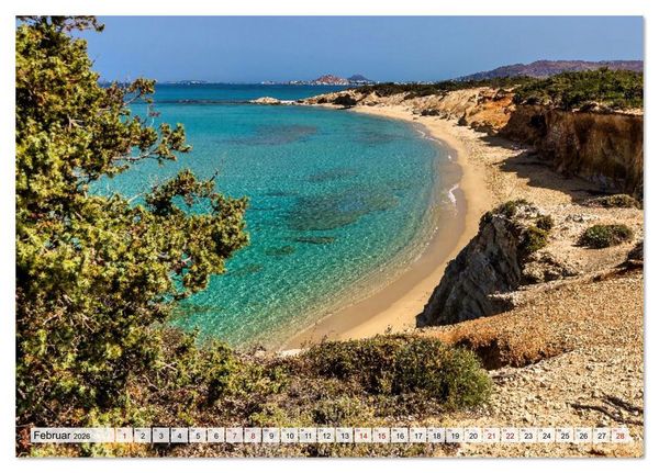 Produktbild: Die Insel Naxos - Ein Traum in blau und wei&szlig; (Tischkalender 2026 DIN A5 quer), CALVENDO Monatskalender
