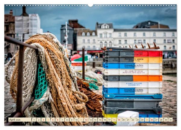Produktbild: Honfleur - Bezauberndes Frankreich (hochwertiger Premium Wandkalender 2026 DIN A2 quer), Kunstdruck in Hochglanz