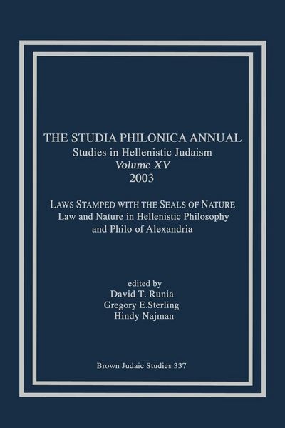 Produktbild: The Studia Philonica Annual XV, 2003