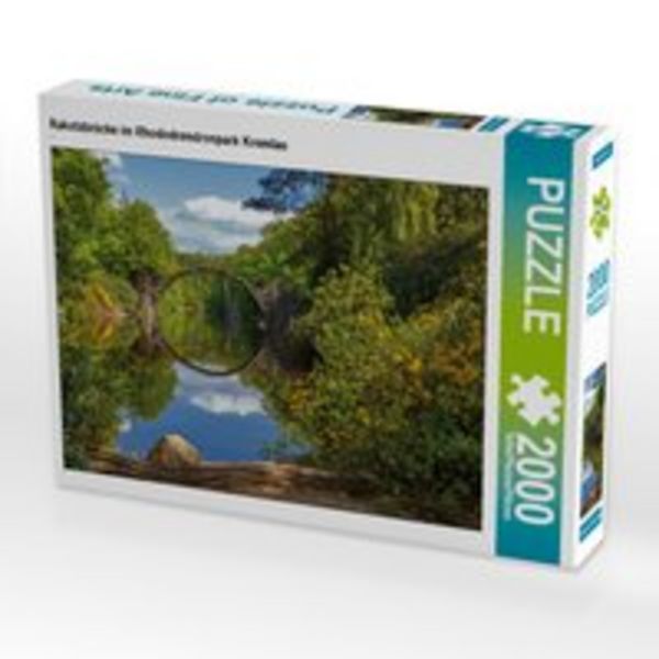 CALVENDO Puzzle Rakotzbrücke im Rhododrendronpark Kromlau | 2000 Teile Lege-Größe 90x67cm Foto-Puzzle für glückliche Stunden