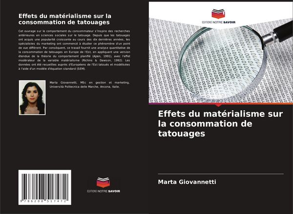 Produktbild: Effets du mat&eacute;rialisme sur la consommation de tatouages