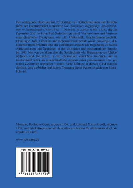 Produktbild: Die (koloniale) Begegnung