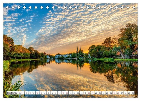 Produktbild: L&uuml;beck &ndash; Poetische Ansichten (Tischkalender 2027 DIN A5 quer), CALVENDO Monatskalender