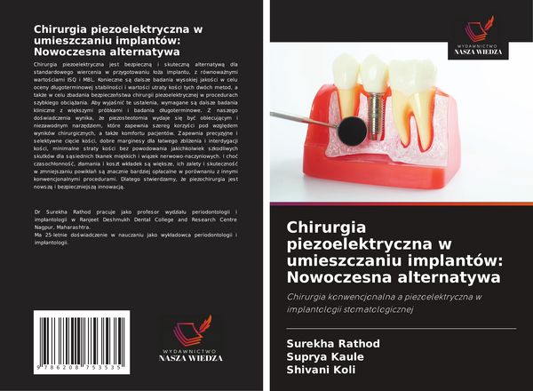 Produktbild: Chirurgia piezoelektryczna w umieszczaniu implant&oacute;w: Nowoczesna alternatywa