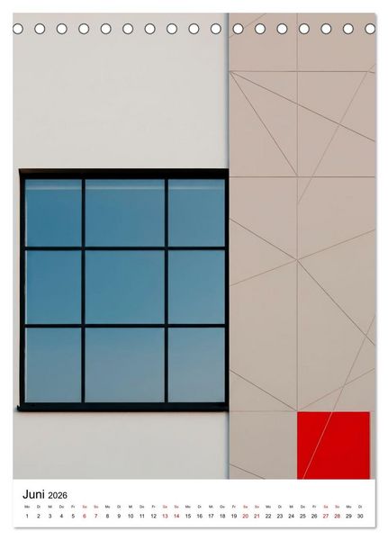 Produktbild: Fassaden-Architektur im Stil des BAUHAUS (Tischkalender 2026 DIN A5 hoch), CALVENDO Monatskalender