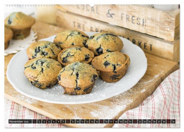 Produktbild: Superfood Blaubeere. Ich esse gerne Heidelbeeren! (Wandkalender 2026 DIN A2 quer), CALVENDO Monatskalender