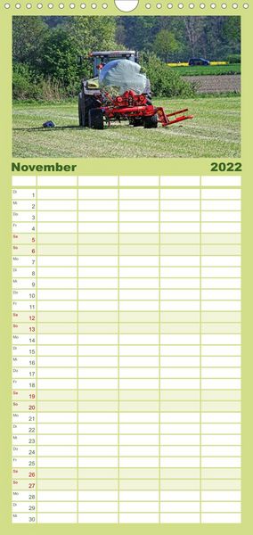 Produktbild: Familienplaner Landmaschinen zum Anfassen nah (Wandkalender 2022 , 21 cm x 45 cm, hoch)