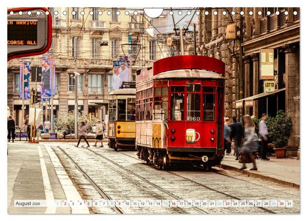 Produktbild: Italienisches Stadtgefl&uuml;ster, Rom - Mailand - Florenz (Wandkalender 2026 DIN A4 quer), CALVENDO Monatskalender