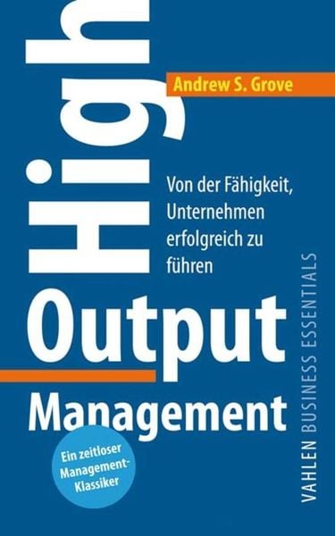 Book cover of High Output Management