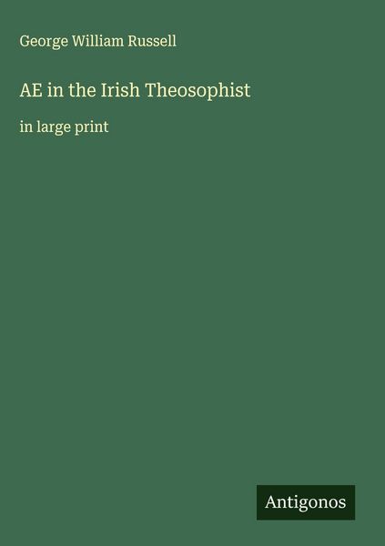 Produktbild: AE in the Irish Theosophist