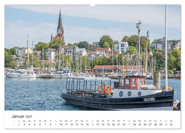 Produktbild: Flensburg maritim (Wandkalender 2027 DIN A2 quer), CALVENDO Monatskalender