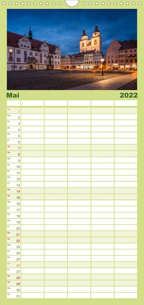 Produktbild: Familienplaner Sachsen-Anhalt - Meine vielf&auml;ltige Heimat (Wandkalender 2022 , 21 cm x 45 cm, hoch)