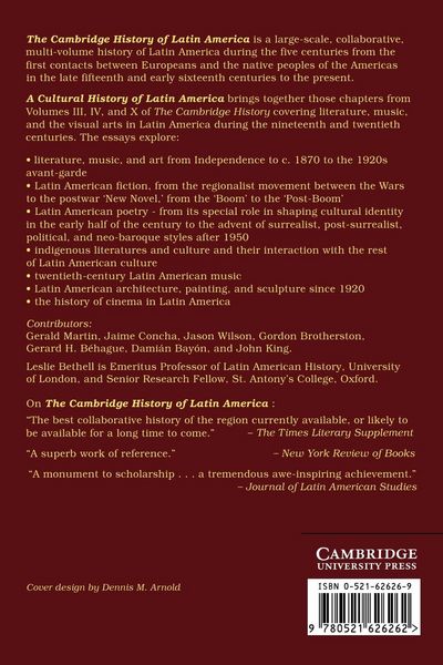 Produktbild: A Cultural History of Latin America