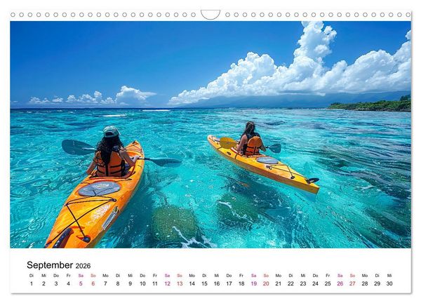 Produktbild: Kajak Erlebnisse (Wandkalender 2026 DIN A3 quer), CALVENDO Monatskalender