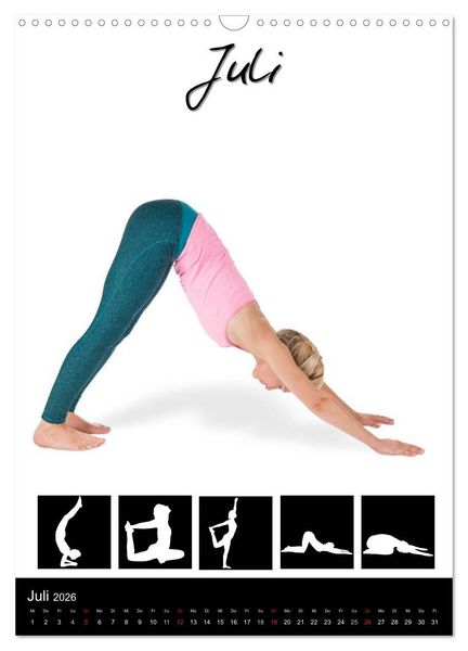 Produktbild: Yoga in Bildern (Wandkalender 2026 DIN A3 hoch), CALVENDO Monatskalender
