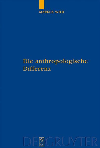 Produktbild: Die anthropologische Differenz