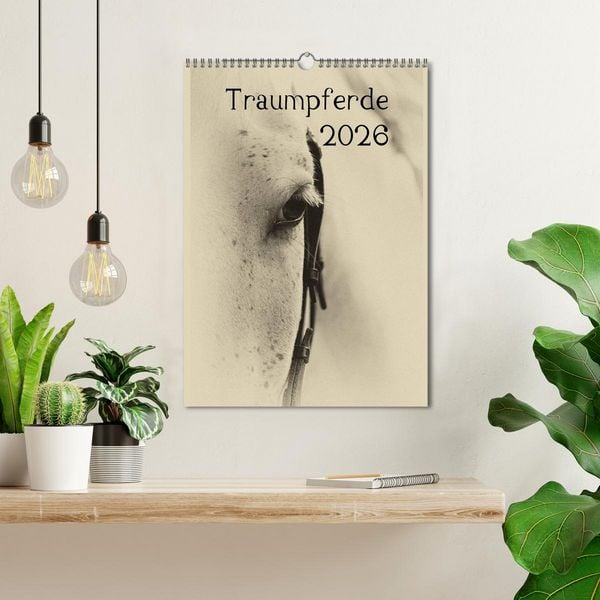 Produktbild: Traumpferde 2026 (Wandkalender 2026 DIN A3 hoch), CALVENDO Monatskalender