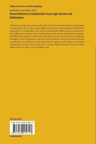 Produktbild: Recent Advances in Intuitionistic Fuzzy Logic Systems and Mathematics