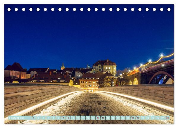 Produktbild: Maribor - Entspannde Stadt am Ufer der Drau (Tischkalender 2026 DIN A5 quer), CALVENDO Monatskalender