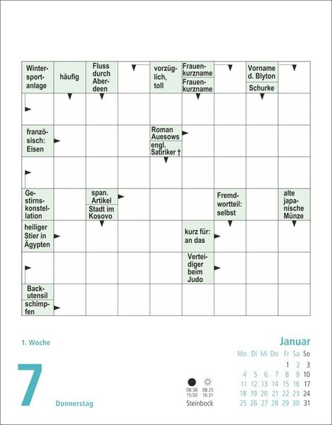 Produktbild: Stefan Heine Kreuzwortr&auml;tsel Tagesabrei&szlig;kalender 2027