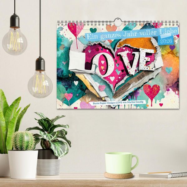 Produktbild: Ein ganzes Jahr voller Liebe (Wandkalender 2026 DIN A4 quer), CALVENDO Monatskalender