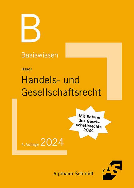 Produktbild: Basiswissen Handels- und Gesellschaftsrecht