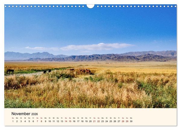 Produktbild: Kirgistan - Traumhafte Landschaften (Wandkalender 2026 DIN A3 quer), CALVENDO Monatskalender