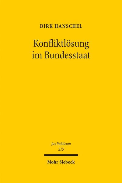 Produktbild: Konfliktl&ouml;sung im Bundesstaat