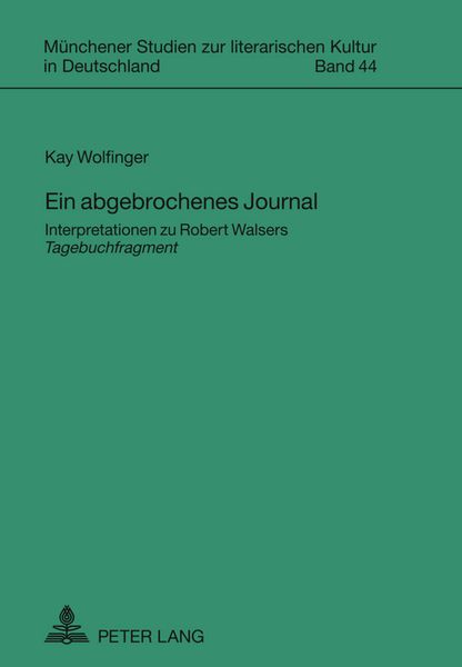 Produktbild: Ein abgebrochenes Journal