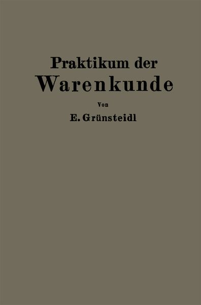 Produktbild: Praktikum der Warenkunde