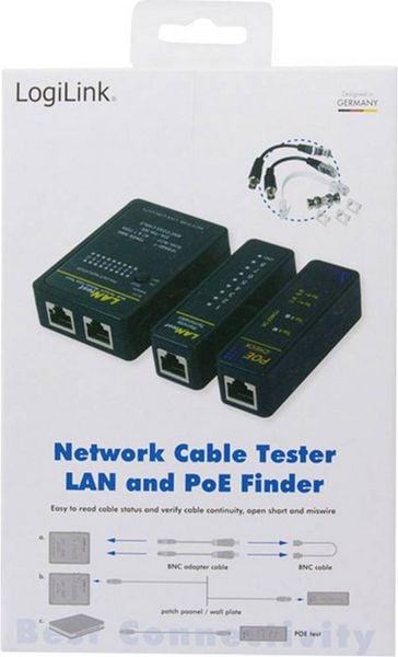 Produktbild: Kabeltester WZ0015P LogiLink WZ0015P Netzwerk, Telekommunikation