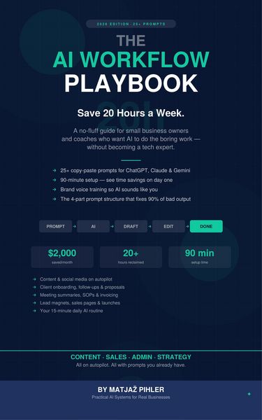 Produktbild: The AI Workflow Playbook