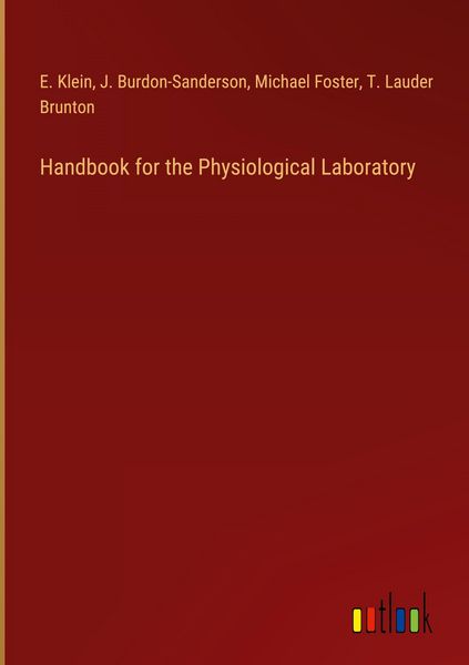 Produktbild: Handbook for the Physiological Laboratory