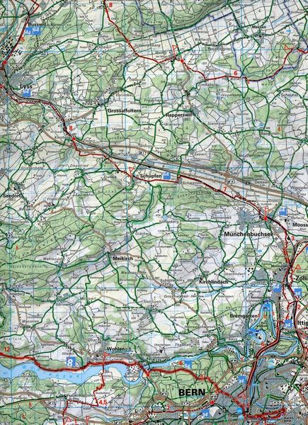 Region Bern Nr. 09 Velokarte 1:60 000