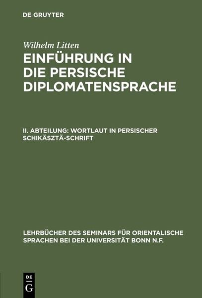 Produktbild: Wortlaut in persischer Schik&auml;szt&auml;-Schrift