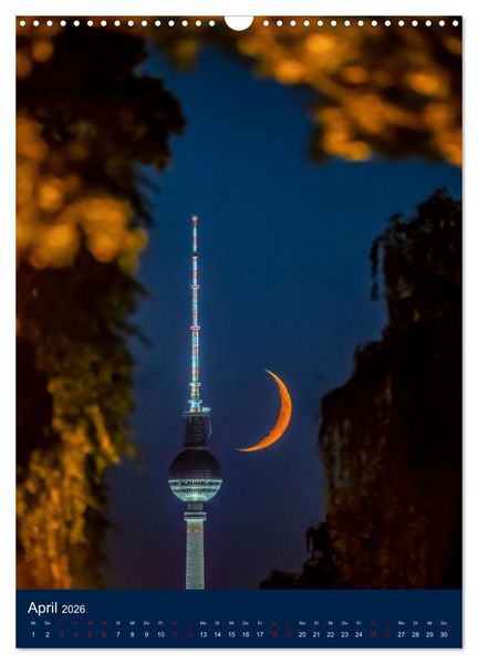 Produktbild: Berliner Fernsehturm - Magische Momente (Wandkalender 2026 DIN A3 hoch), CALVENDO Monatskalender